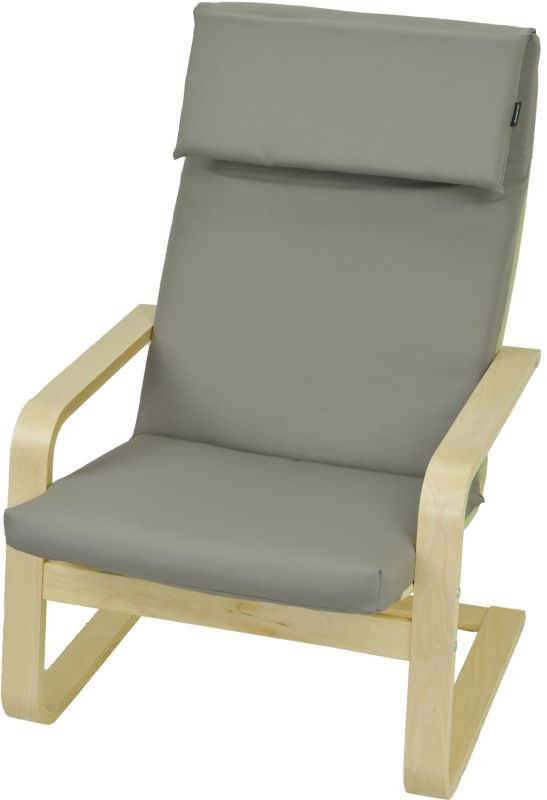 Poduszka na fotel Ikea Poang Pello AMPO szary gładki 1 szt.