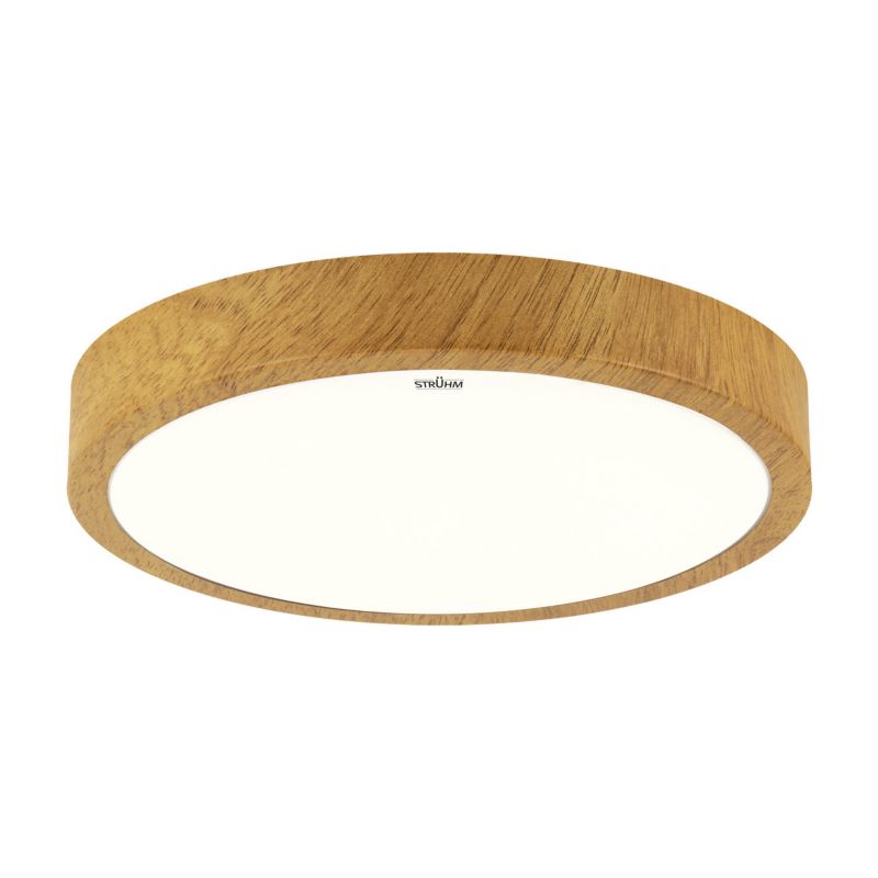 Plafon sufitowy lampa Struhm Atut dąb-biały LED 36W 4100K 2520lm łazienkowy IP44 wym: 7 x 48 x 48 cm tworzywo sztuczne - 1 szt.