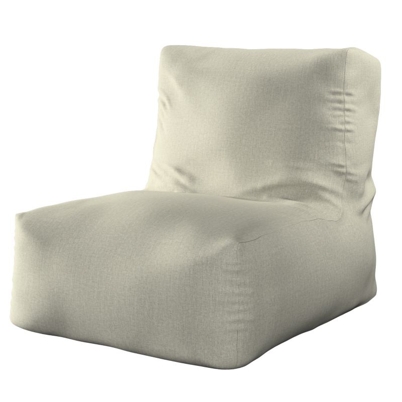 Pufa- fotel Dekoria 67 x 31 x 75 cm szaro-beżowy szenil 1 szt.