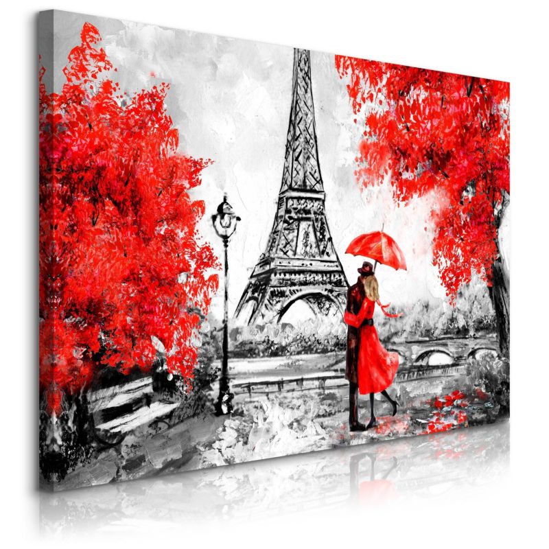 Obraz Muralo Wieża Eiffla Drzewa 100x70 cm 1 szt.