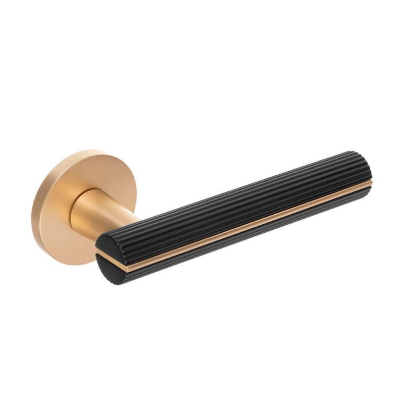 Klamka na rozecie Kuchinox Maio II czarna /złota