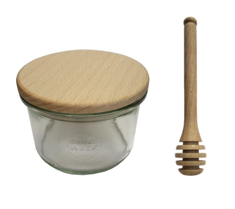 Słoik MODO24 Weck 200 ml fi 80 mold drewniane wieko nabierak 1 kpl.