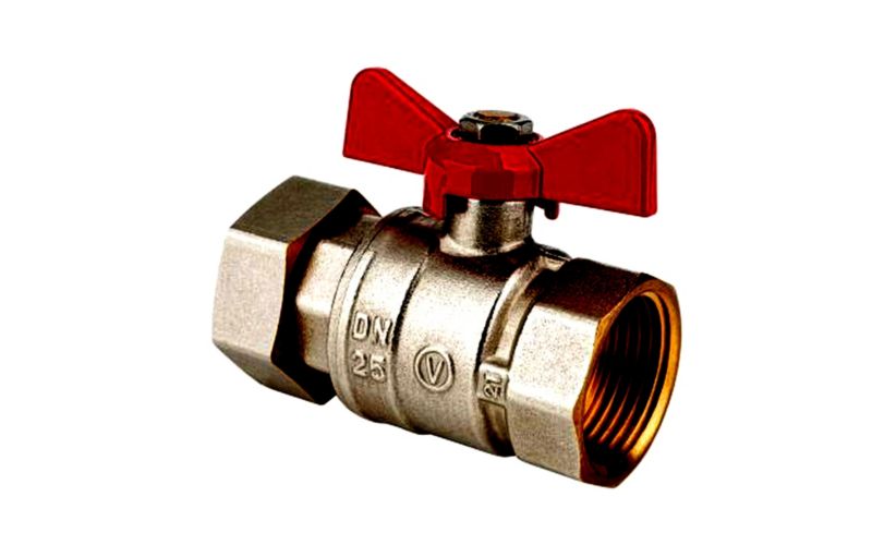 Zawór Valvex kulowy odcinający z obrotową nakrętką z motylkiem aluminiowym 1 szt.