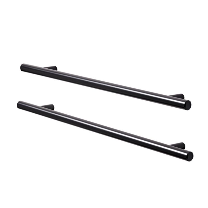 Uchwyt meblowy GoodHome Annatto T 336 mm stal czarna 2 szt.