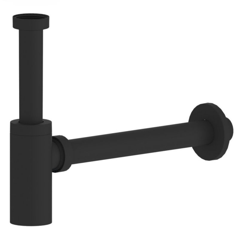 Syfon umywalkowy Sapho czarny mat ABS odpływ 32mm 1szt