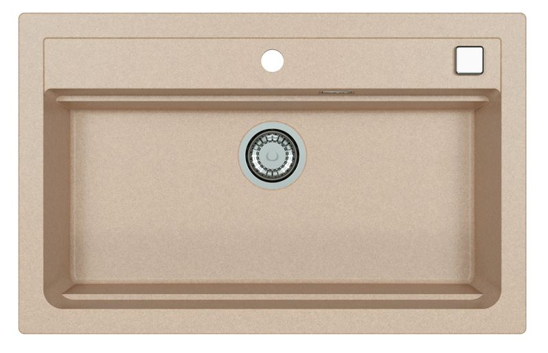 Zlewozmywak granitowy Alveus Atrox 40 kol. 22 piasek (79x50cm) 1-komorowy 1szt.