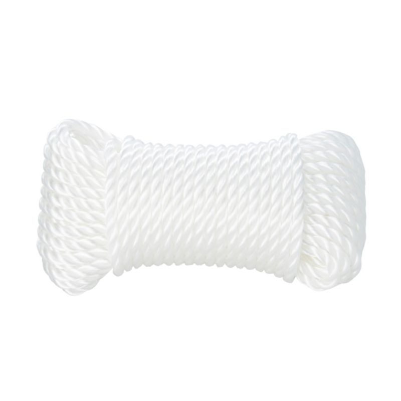 Lina skręcana polipropylenowa Diall 6 mm x 7,5 m biała