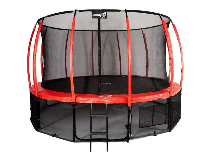 Trampolina Ogrodowa Jumpi 487cm/16FT Maxy Comfort Plus Czerwona Z Wewnętrzną Siatką 1 szt