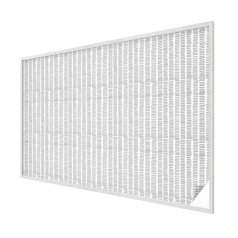 Witraż na Folii Samoprzylepnej Wallfluent 200x146 cm Folia Mrożona Dekoracyjna Szare linie wzór minimalistyczny 1 rol.