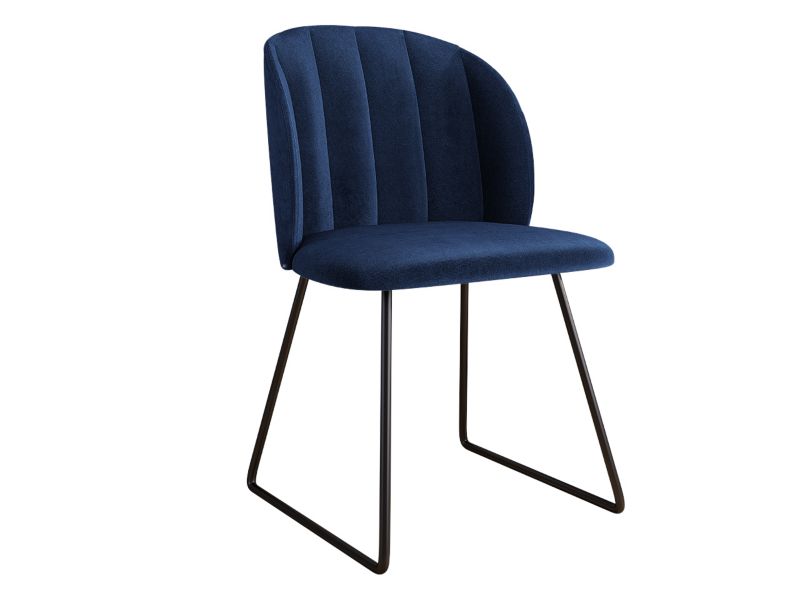 Krzesło MIRJAN 24 tapicerowane Tosiano 1 granatowy 1 szt.