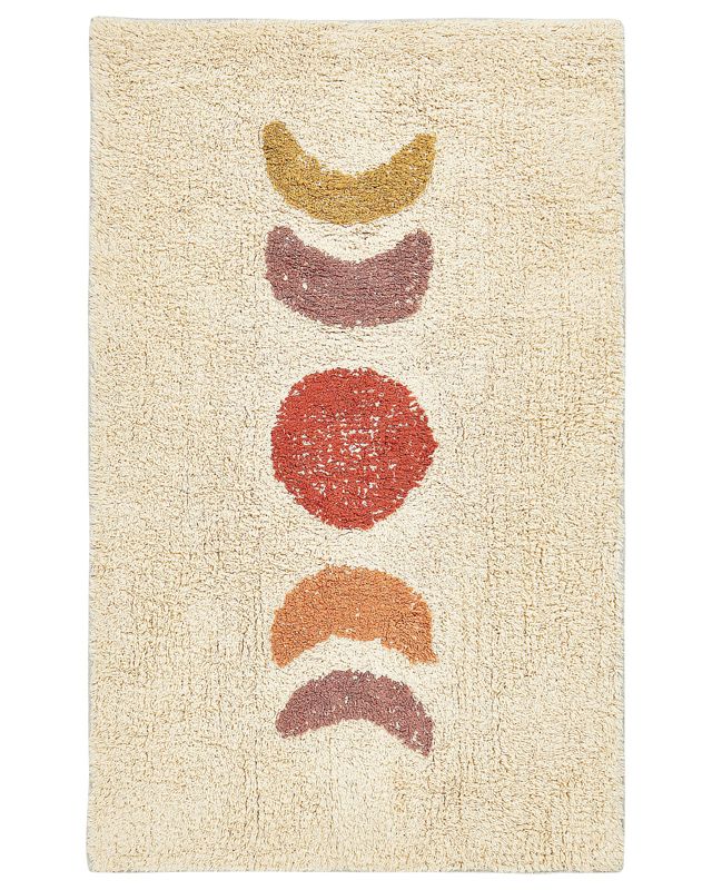 Dywanik łazienkowy bawełniany 50 x 80 cm beżowy Esme 1 szt.