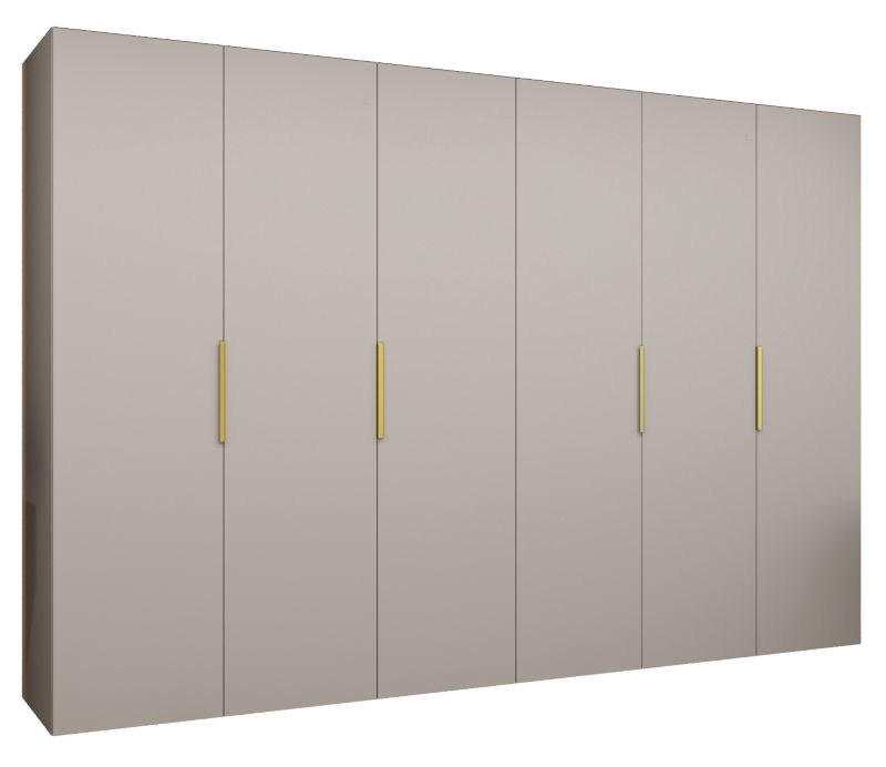 Szafa uchylna Abiks MARBELLA 1 300 wys 202 cm Kaszmir + Złoty 1 szt