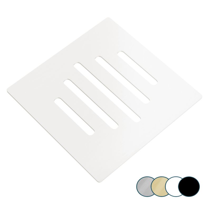 Maskownica do odpływu brodzika SEVANTE pokrywa kwadratowa 12,5x12,5 cm biała 1 szt.