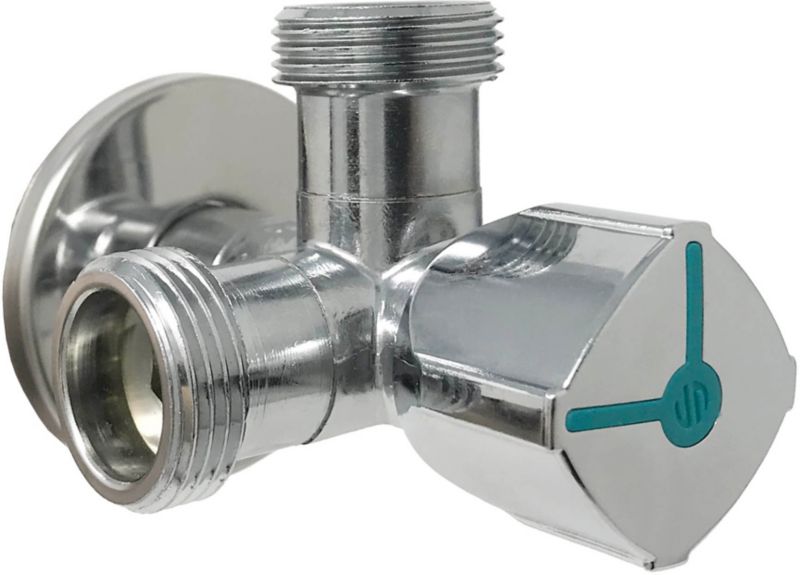 Zawór kątowy Twin Mac 1/2" x 3/8" x 3/8"