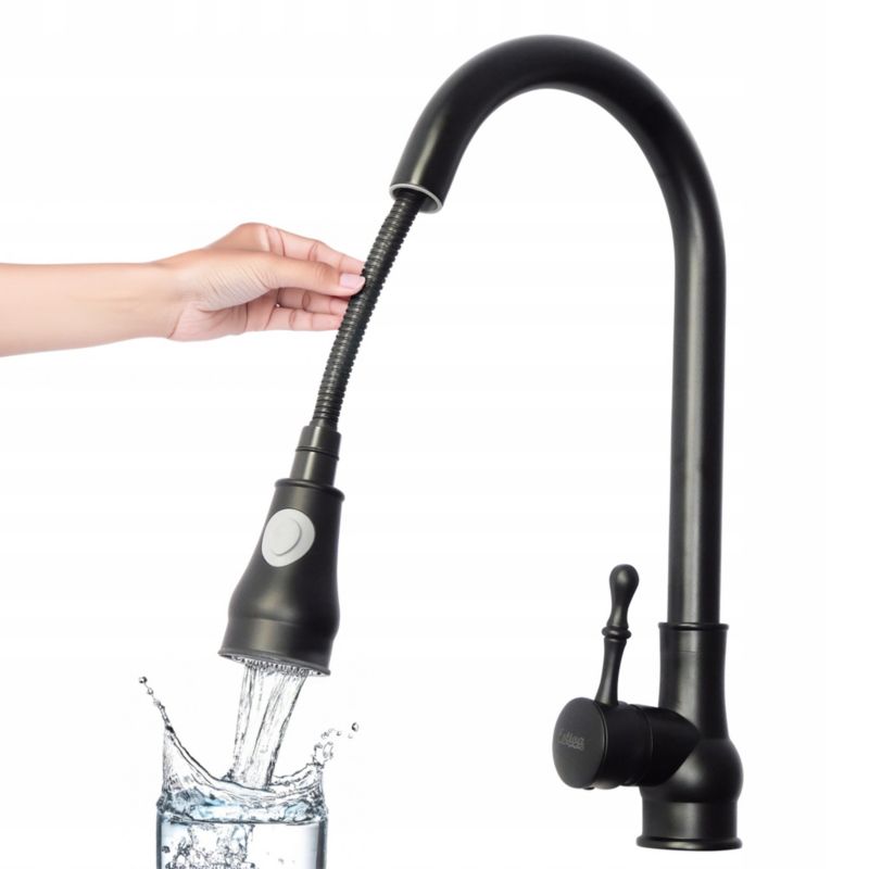 Bateria kuchenna Estiva Alcora czarna obrotowa 1 szt.