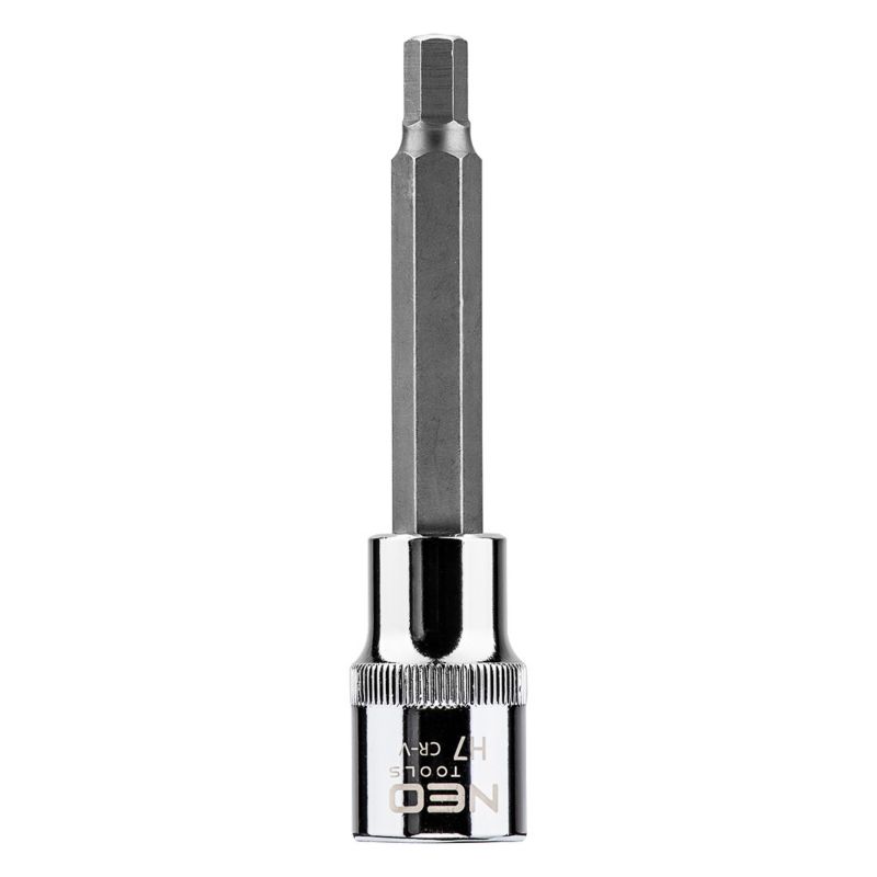 Końcówka sześciokątna na nasadce 1/2" NEO TOOLS H7 x 100 mm 1 szt.