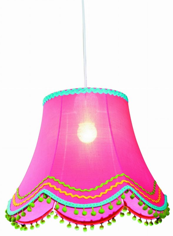 Lampa sufitowa Candellux Arlekin biało-różowa wym: 90 x 35 x 35 cm 1xE27 x 60W 1 szt.