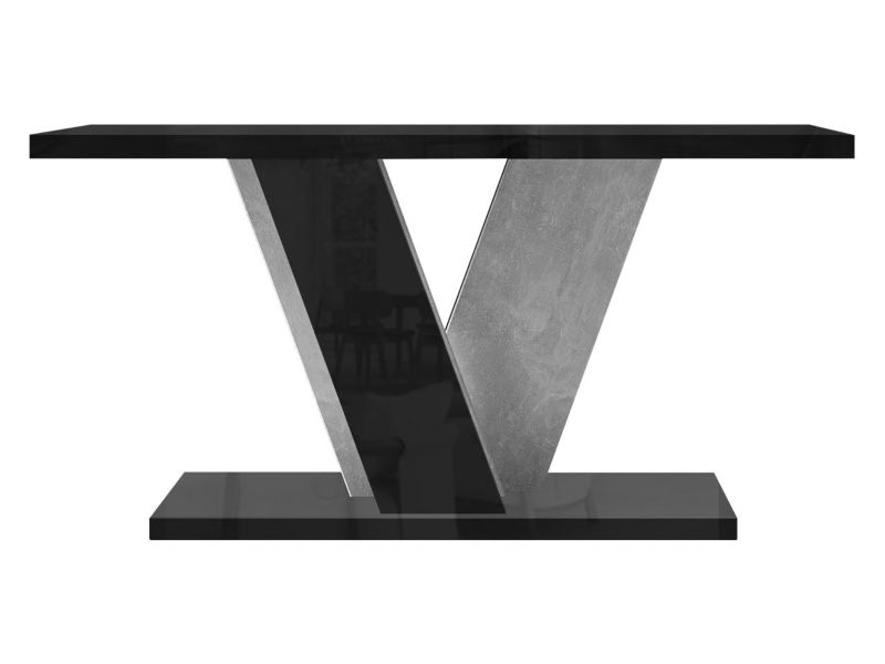 Stolik kawowy MIRJAN 24 Viney czarny połysk / beton 1 szt.