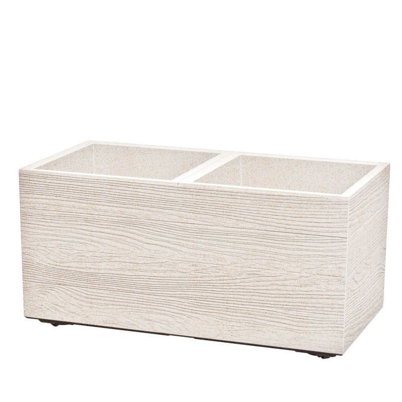 Doniczka Prosperplast Madera Case Eco Wood 80 cm biała