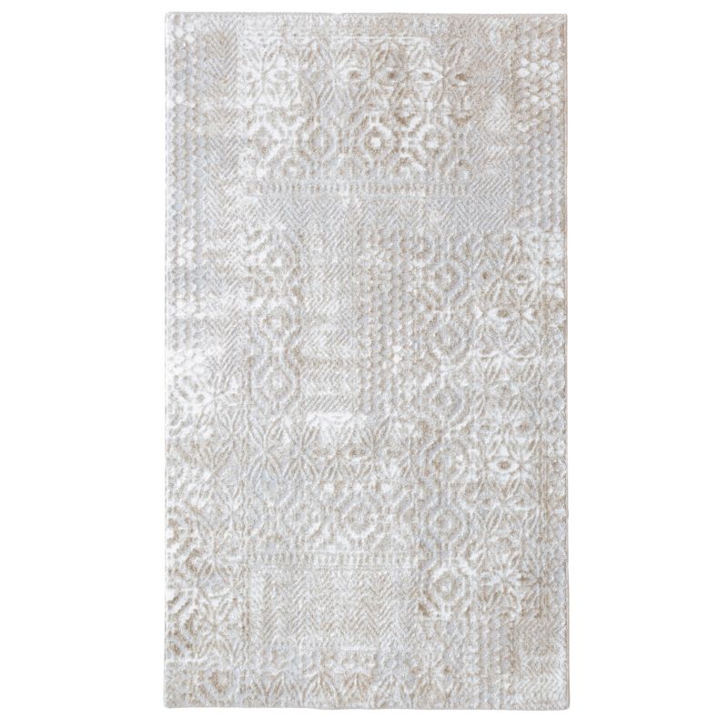 Dywan 67x120 cm nowoczesny Wenecja e-floor ornament beżowy 1 szt