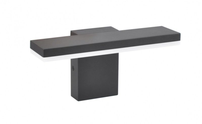 Kinkiet ścienny zewnętrzny SU-MA Fler ciemnoszary LED 10W 4000K 720lm IP54 wym: 11,5 x 24 x 9,1 cm aluminium - 1 szt.