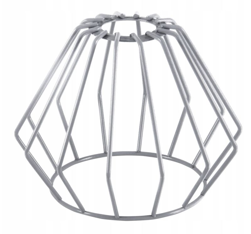 Klosz do lampy wiszącej Light Home LH Kardia E27 szary metalowy 13x18cm 1szt.