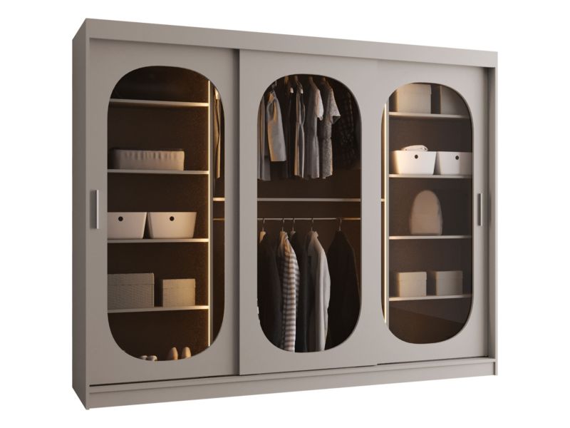 Szafa z oświetleniem MIRJAN 24 Bahrajn 250 kaszmir 1 szt.