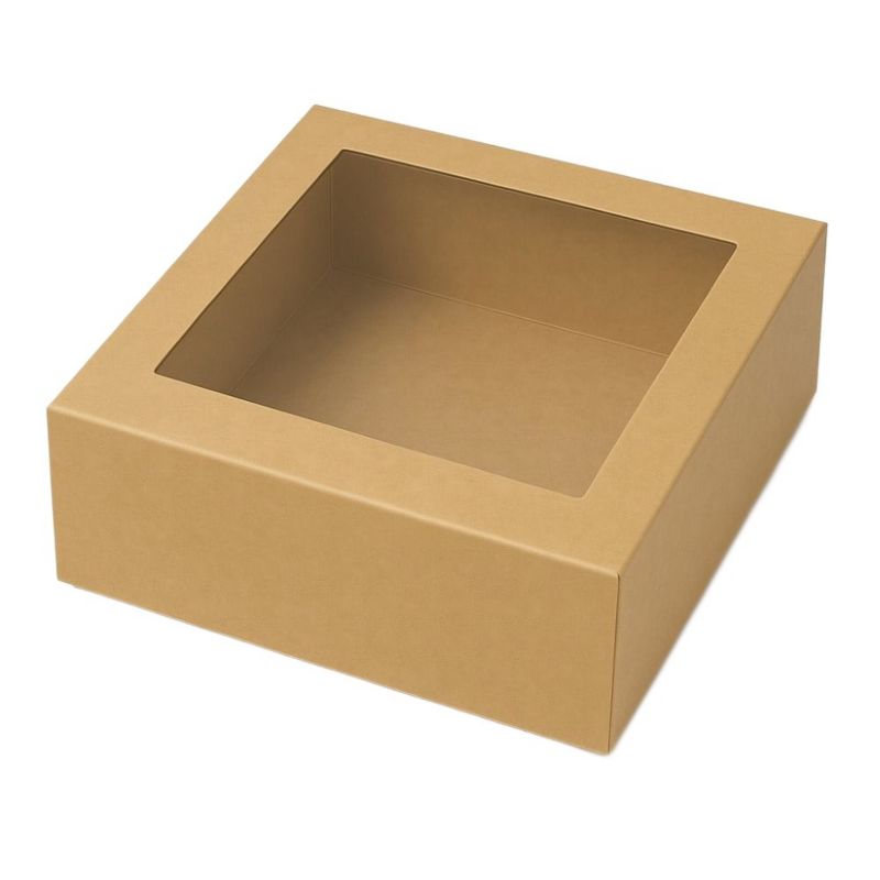 Pudełko Magnatyczne Neopak Kraft z Okienkiem 300x300x100mm (zew.) 1 szt.