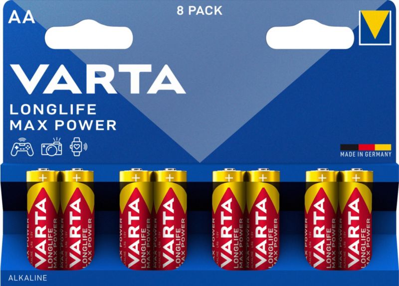Baterie VARTA Longlife Max Power AA 8 szt.