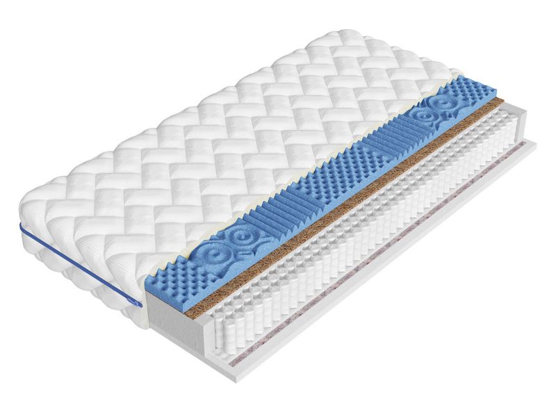 Dwustronny materac MIRJAN 24 sprężynowy wysoki Dalia 24 cm biały 180x200 cm 1 szt.