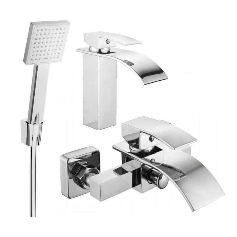 Zestaw wannowy Mexen Aries chrom 1 szt.