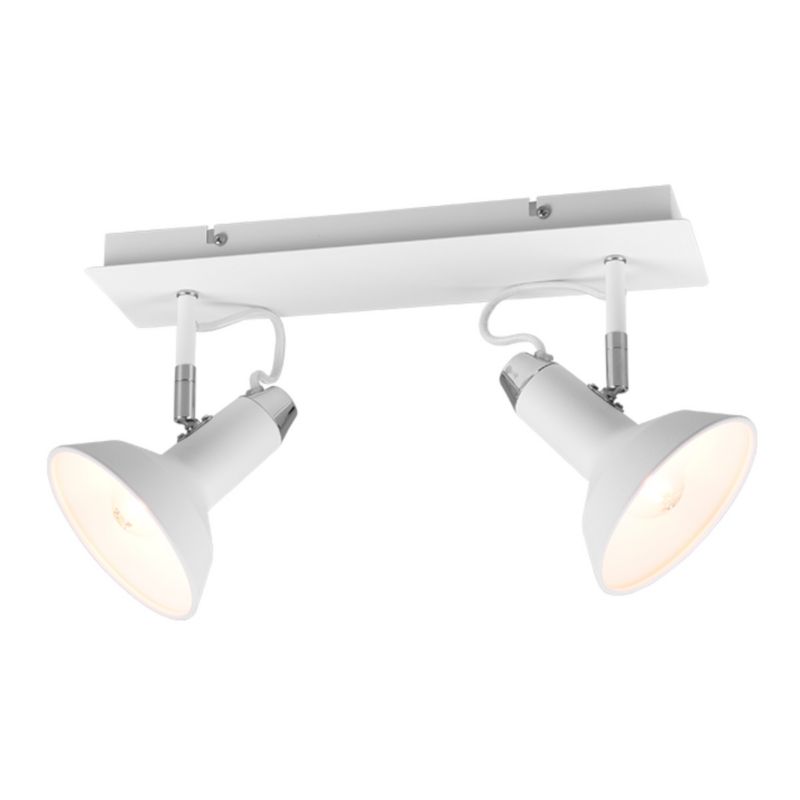 Kinkiet ścienny Trio Roxie biały chromowany 2 x E14 x IP20 wym: 40 x 13,8 cm - 1 szt.