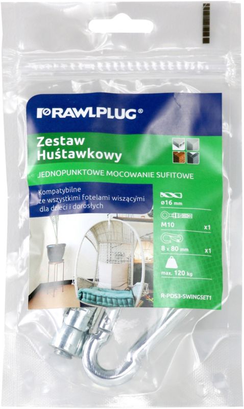 Zestaw huśtawkowy Rawlplug sufitowy jednopunktowy