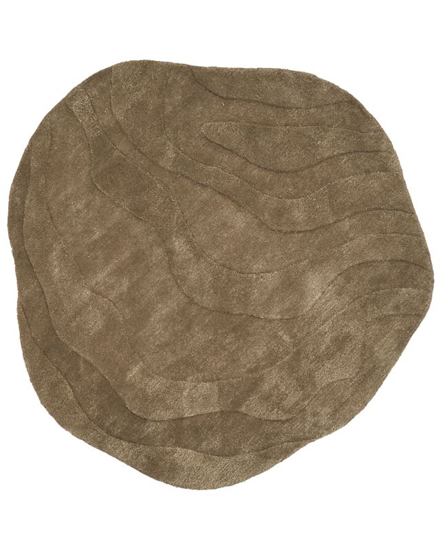 Dywan z wiskozy 160 x 160 cm zielony Kasbo 1 szt.