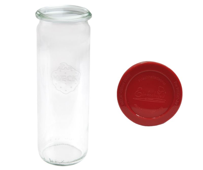 Słoik MODO24 Weck 600 ml fi 60 cylinder silikonowe wieko 1 kpl.