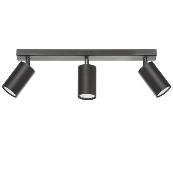Spot sufitowy Lampex Rolos czarny 3 x GU10 x 40W IP20 wym: 45 x 45 cm - 1 szt.