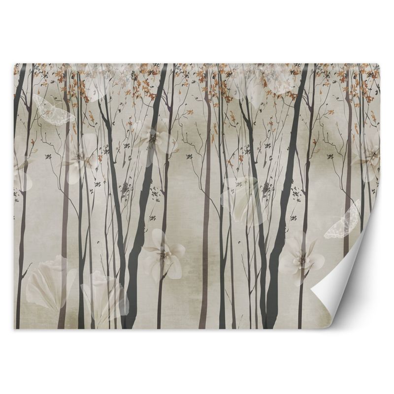 Fototapeta Feeby Drzewa kwiaty motyle 368x254 1 szt