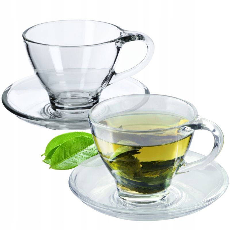 Filiżanki KADAX Ze Spodkiem Do Kawy Herbaty 200ml 2szt.