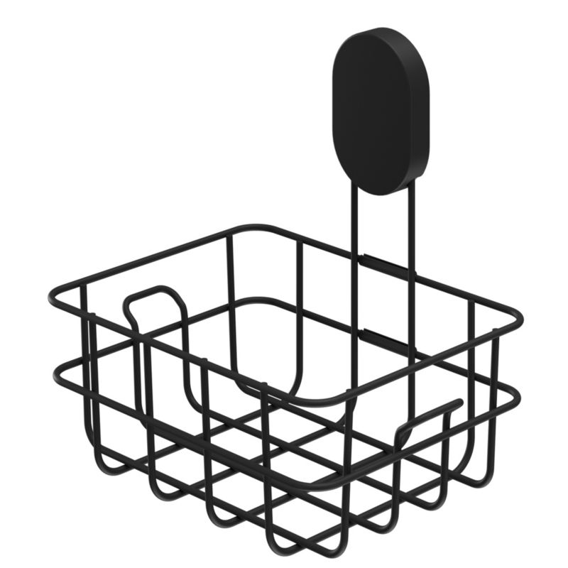 Koszyk prysznicowy mały GoodHome Cavally czarny