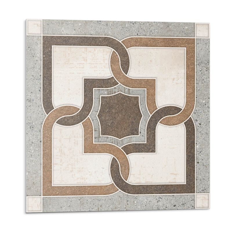 Kafelki samoprzylepne Wallfluent 30x30 cm Stylowe geometrie na kaflowym tle 9 szt.