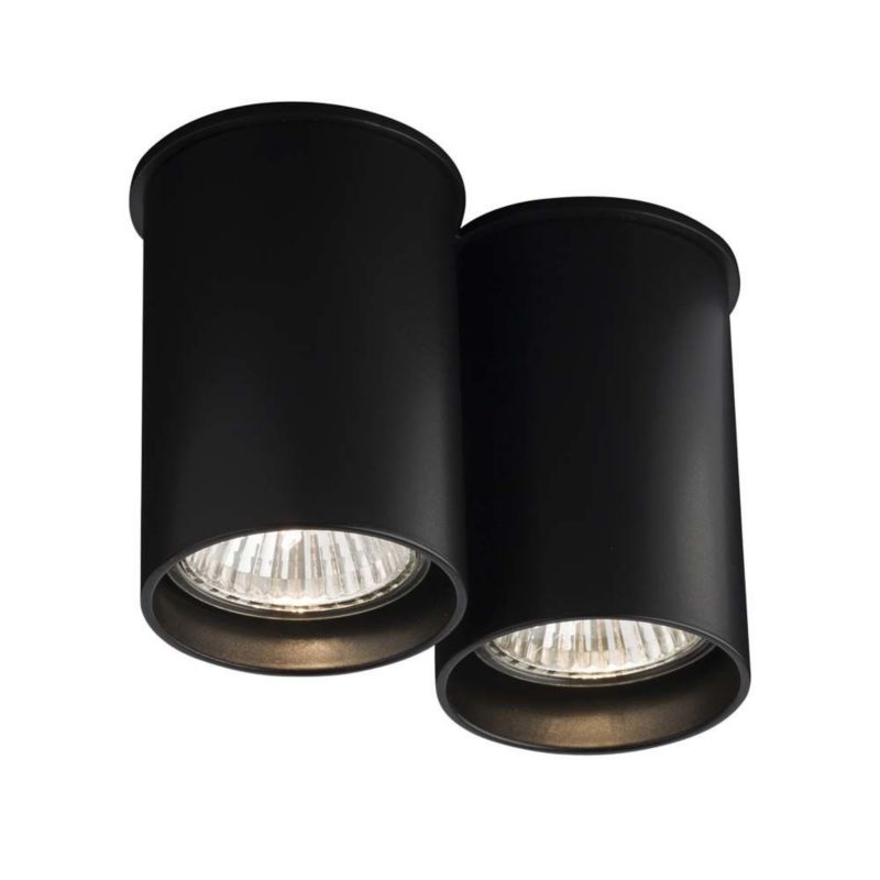 Reflektor spot Shilo Arida czarny tuby 2 x GU10 x 10W IP20 wym: 9 x 13 x 6,5 cm - 1 szt.