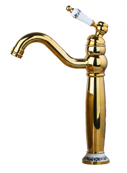 Bateria umywalkowa Lauferi VENUS mosiężna stojąca złota retro 1 szt.