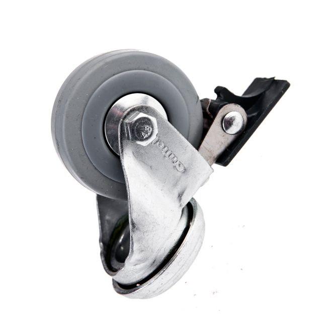 Zestaw jezdny z kołem Guitel Hervieu śr. 50 mm / 40 kg otwór obrotowy z hamulcem