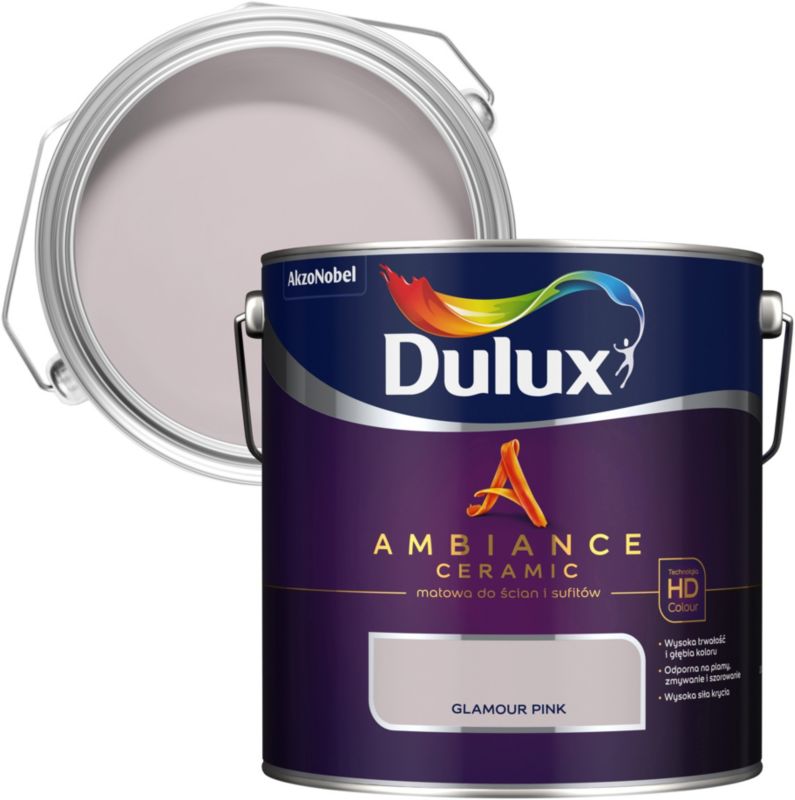 Farba Dulux Ambiance Ceramic glamour pink 2,5 l