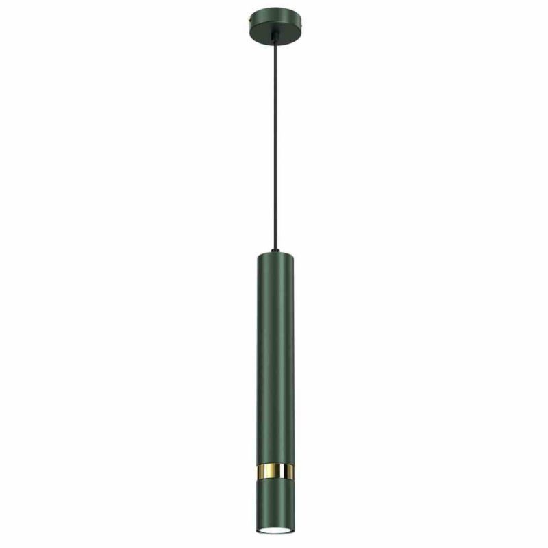 Lampa wisząca Milagro Joker 7205 zielono-złota szerokość 8 cm 1xGU10 x 40W 1 szt.