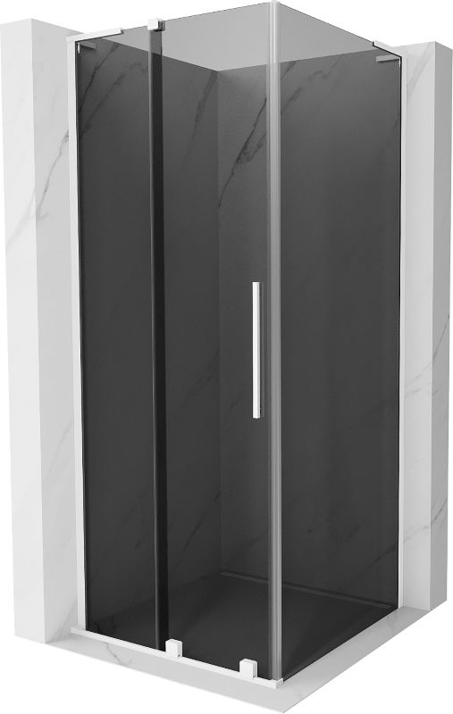 Kabina prysznicowa Mexen Velar L rozsuwana 90 x 90 cm grafit biała 1 szt.