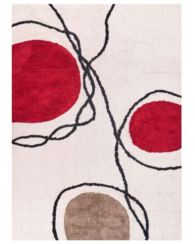 Dywan Bolat Beżowy 140 x 200 cm Bawełna 1 szt.