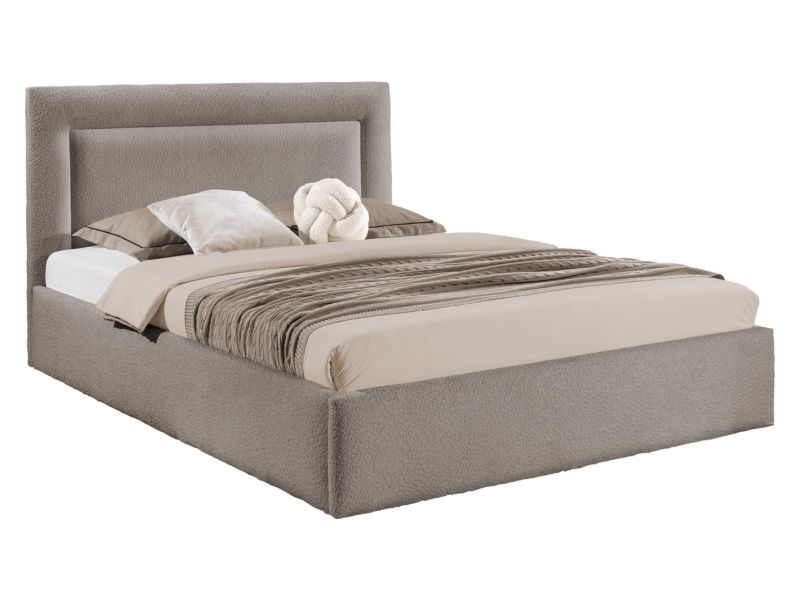 Łóżko tapicerowane MIRJAN 24 Dream 140x200 srebrny szary 1 szt.