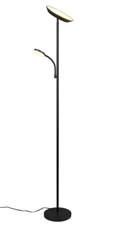 Lampa podłogowa stojąca RL Specter czarny mat LED 21.5W 2700-6500K 1900lm + 450lm do czytania wym: 178 x 25 x 25 cm - 1 szt.