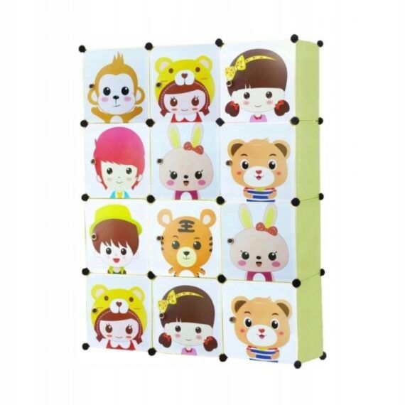 Szafa Rebiko modułowa dla dzieci zielona 146 cm 1 szt.